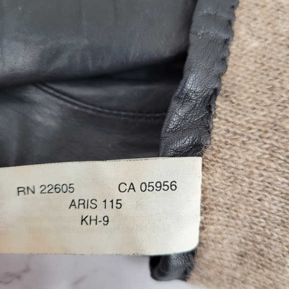 Isotoner Black Leather Driving Gloves with Cashmere Lining ARIS 115 - Picture 12 of 14